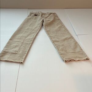 We The People Tan Frayed Hem Jeans